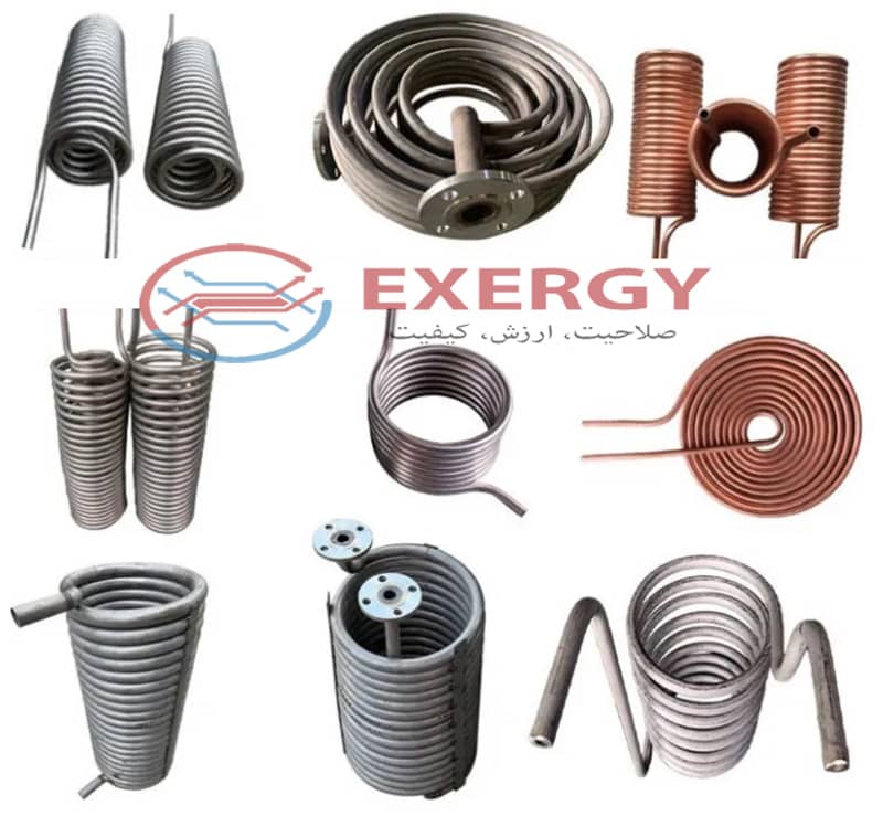 انواع مبدل حرارتی لوله مارپیچی
