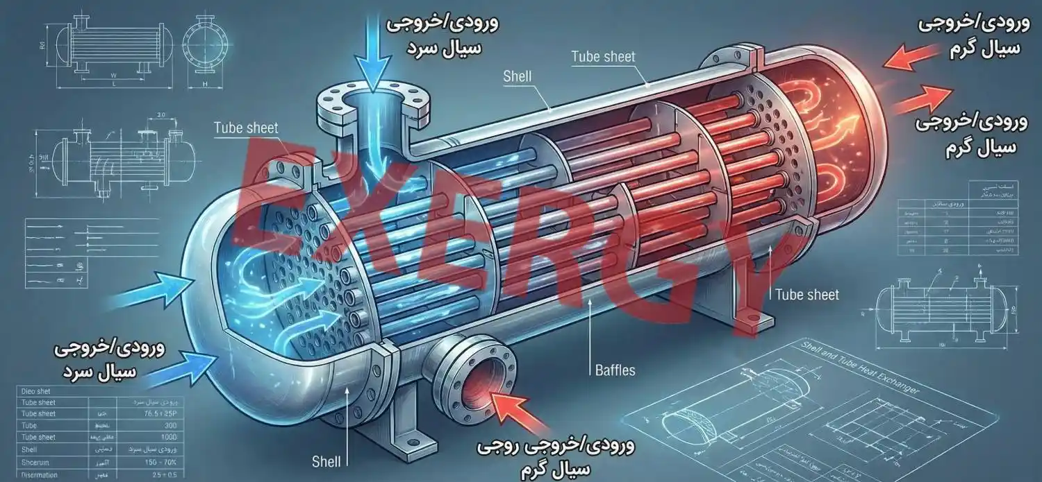 مبدل حرارتی پوسته و لوله